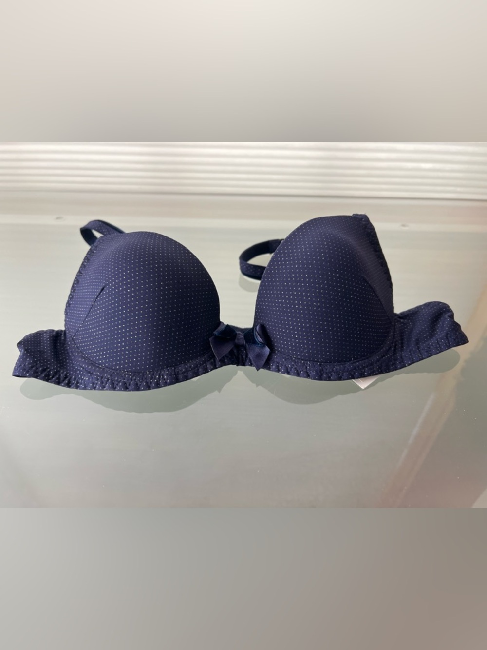 🪐Antigel by Lise Charmel Galaxie Nuit Strassée Contour Bra 32A Navy Blue - Picture 12 of 17